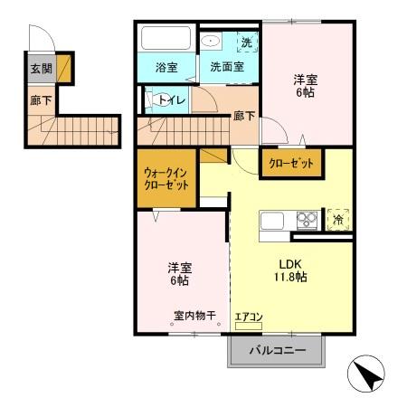 カーサ・Kの間取り