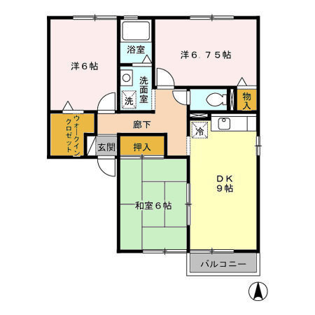 プレミールカドマの間取り