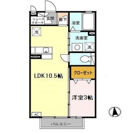 ハイロライマ Aの間取り