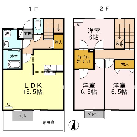 リースランド伊都 Ⅰの間取り