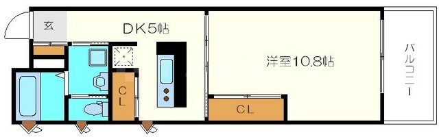 天満アパートメントの間取り