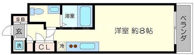 エスリード御堂筋梅田の間取り