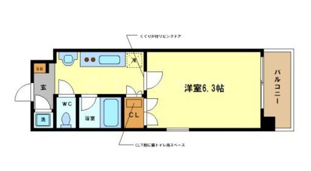 Felis北堀江の間取り