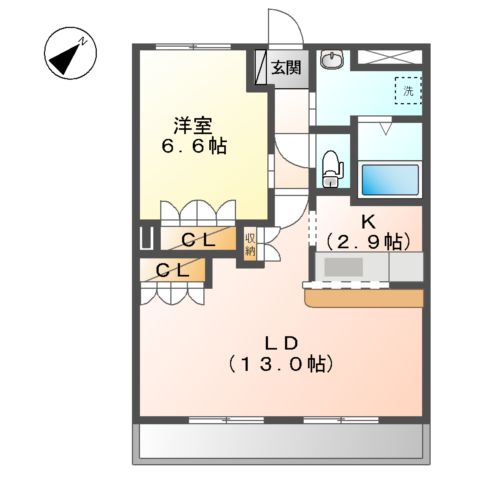 イーストヒルズ緑の間取り