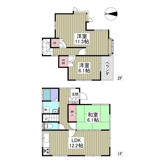 リブレス戸張戸建の間取り