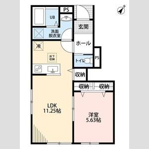 リーブルファイン南桜井Ⅵの間取り