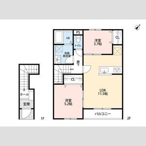リーブルファイン八千代勝田台の間取り