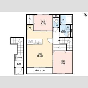 リーブルファイン相模原中央区中央の間取り