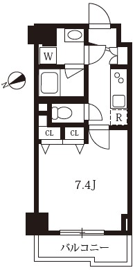 スカイコートグランデ清澄白河の間取り