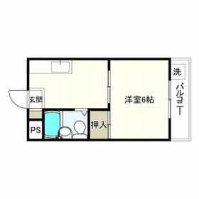 春風の庭とコテージの間取り