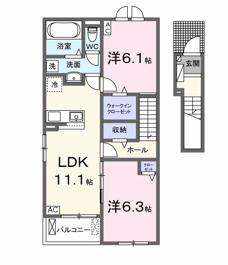サンデヴォーテⅠの間取り