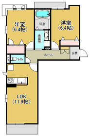 シャンドゥ フルール 代宿の間取り