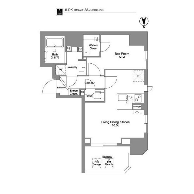 BPRレジデンス王子の間取り