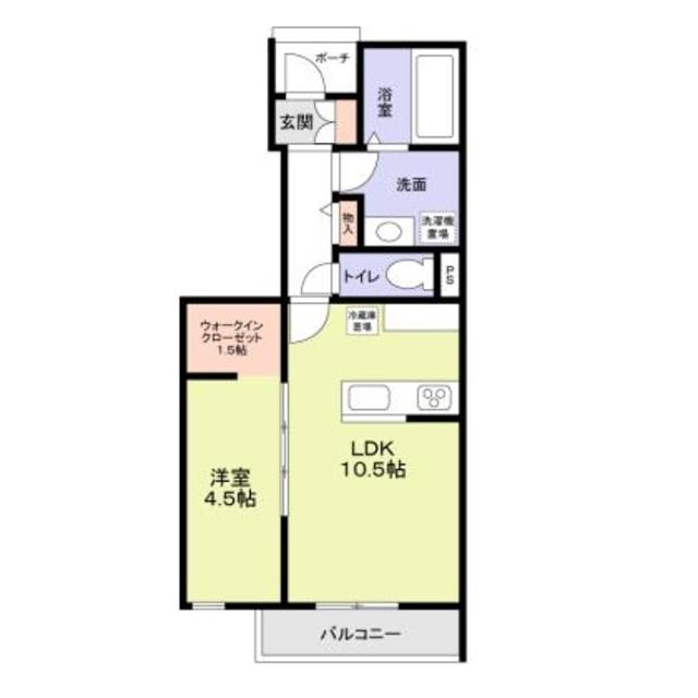 守山区守山三丁目新築計画B棟(東)の間取り