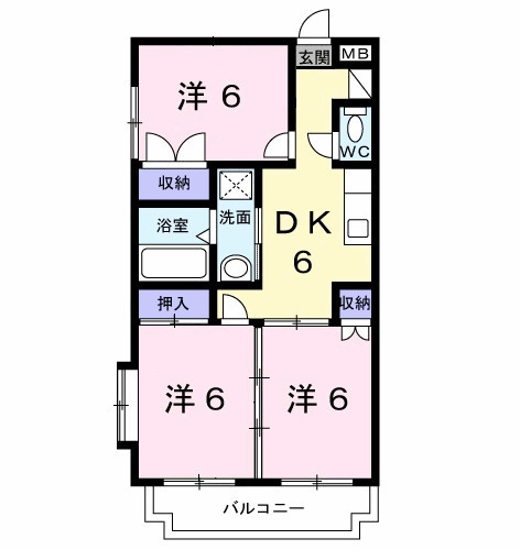 メゾンむさし野の間取り