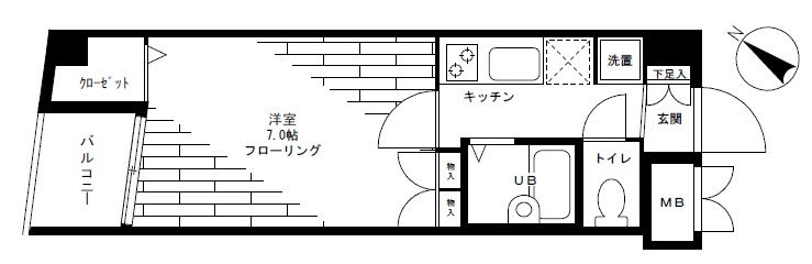 ステージファースト用賀アジールコートの間取り