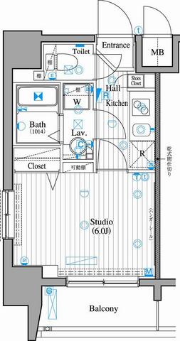 ガーラ・ステーション新丸子の間取り