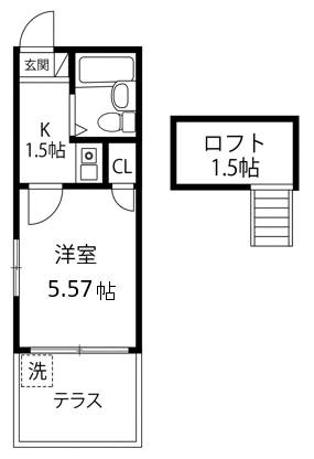 シャルマン生田 Ⅰの間取り
