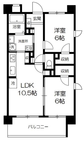 南柏ポラール・コートの間取り