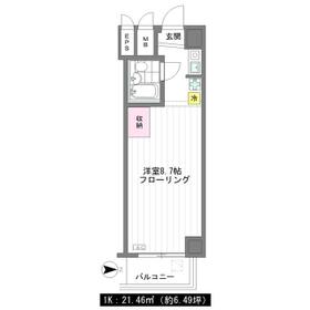 ローズマンション代々木上原・208号室の間取り