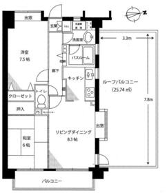クリオ日野弐番館の間取り