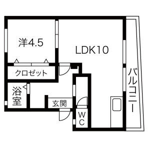 リビエラA・B棟の間取り