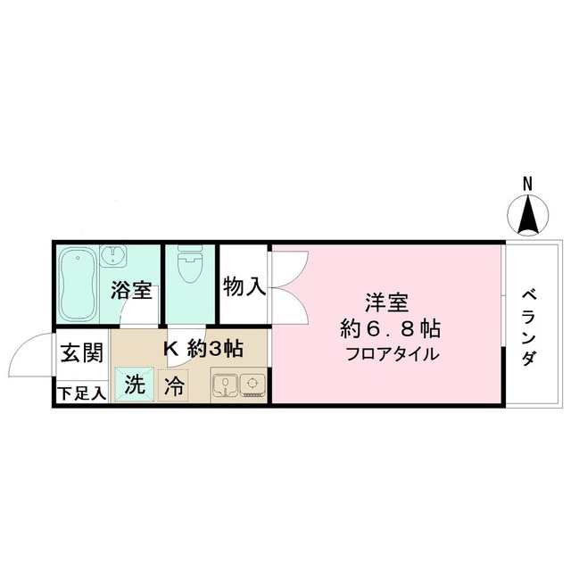 寒川山手ハイツの間取り
