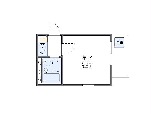 レオパレスパークサイドの間取り