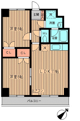 サンプレイス早宮・0104号室の間取り