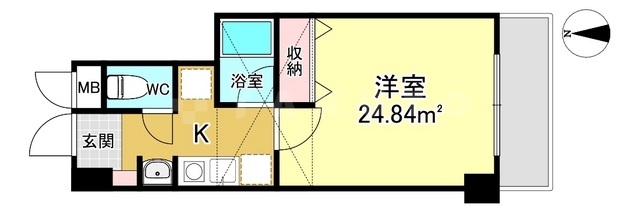 グリーンコート三国の間取り