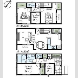 マイホームネクスト川崎戸手Ⅱ 10号棟の間取り