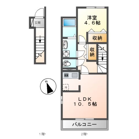 ラフォーレ千草の間取り