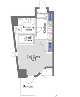 ドゥーエ学芸大学Ⅱ・0707号室の間取り