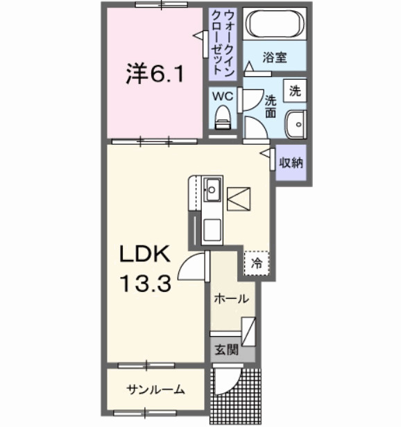 フェリシダの間取り