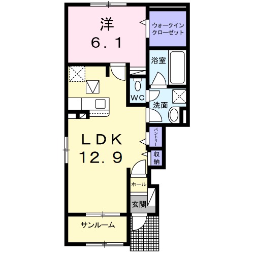 フォルトゥーナ Aの間取り