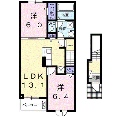 ヒルサイドの間取り