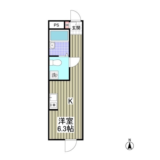 メゾンアルピナ北千住の間取り