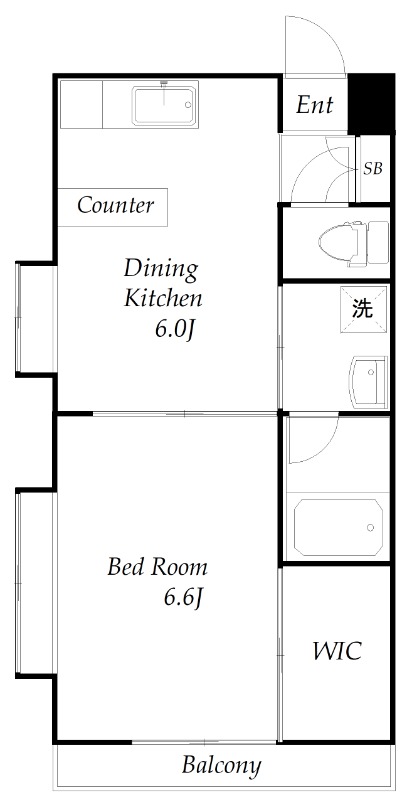 白妙町の完工年月(2012年5月)築の賃貸マンションの間取り