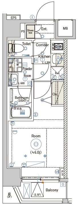 SYFORME TSUNASHIMAの間取り