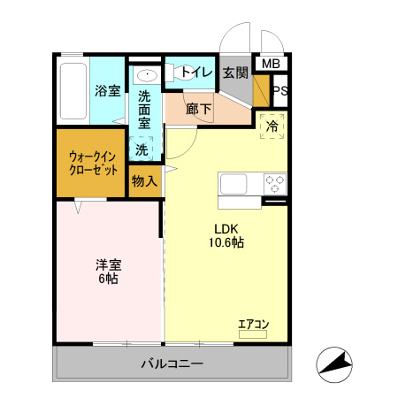 シャトード新の間取り
