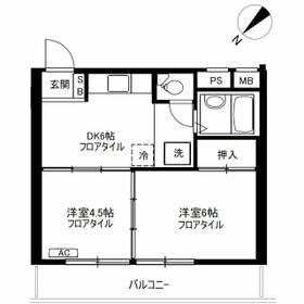 エコーハイツ豊永の間取り