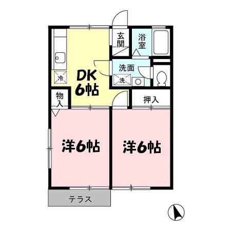 エスポワール Ⅱの間取り