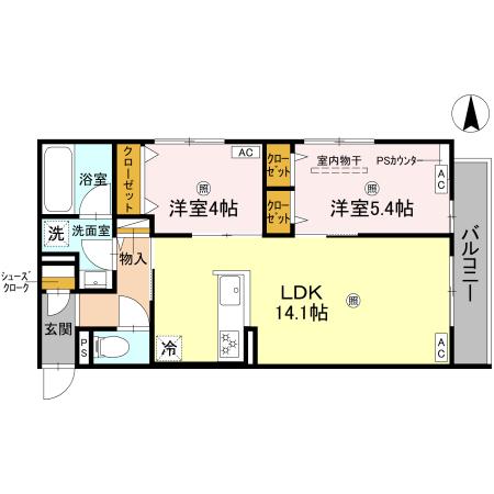 D-residence宇保町の間取り