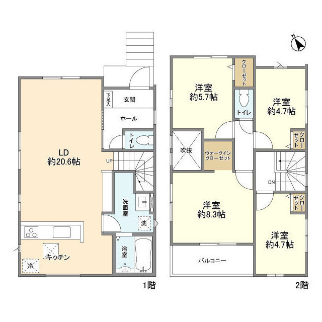 Kolet千城台北#26の間取り