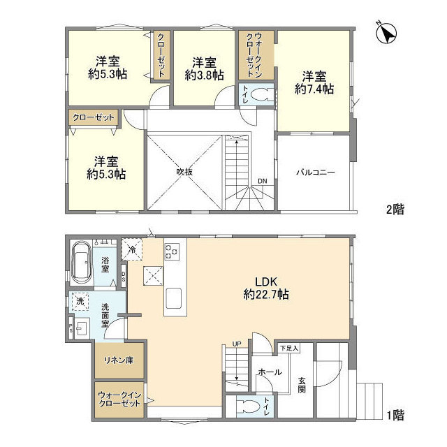 Kolet柏花野井の間取り