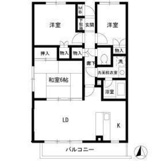 サンプレイスの間取り