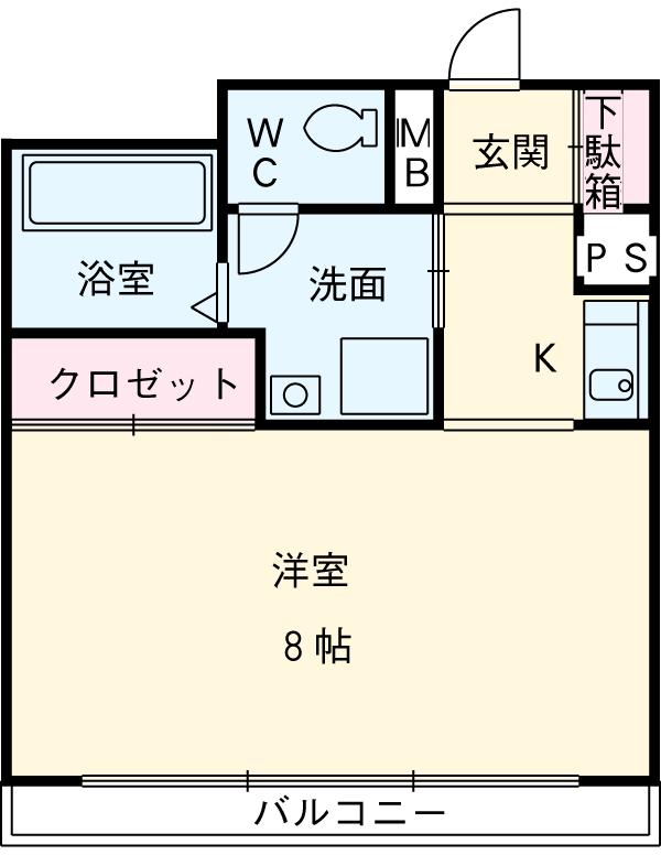 ブルーメ中柳の間取り