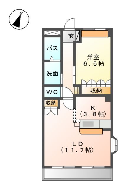 サニープレイスの間取り