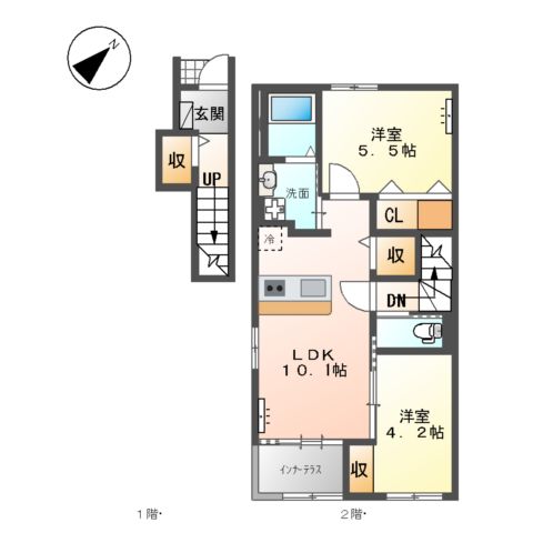 仮)小泉新築アパートの間取り