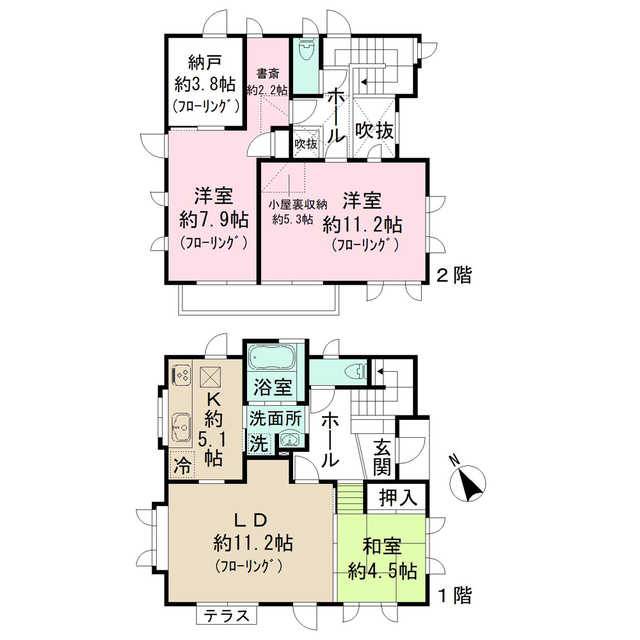 上菅田町戸建の間取り